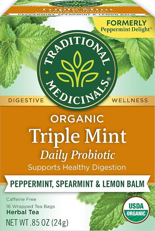 Traditional Medicinals Organic Triple Mint, 16 Tea Bags