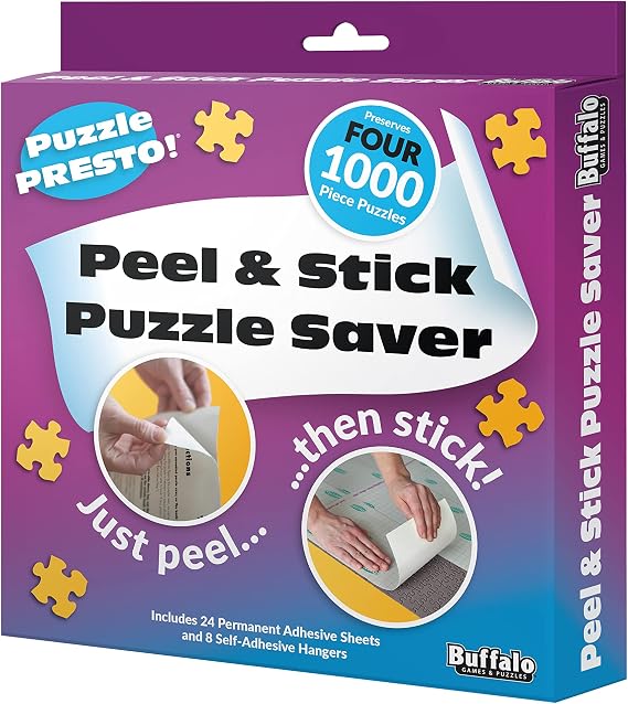 Buffalo Games - Peel & Stick Saver Sheets - 4 Pack, 24 Sheets