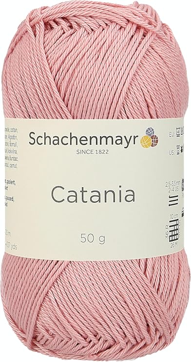 Schachenmayr 9801210-00408 Handstrickgarn 100% Baumwolle altrosa 115 x 52 x 6 cm 50