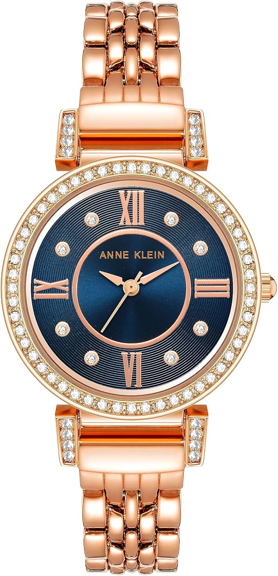 Anne Klein Women's Premium Crystal Accented Bracelet Watch, AK/2928