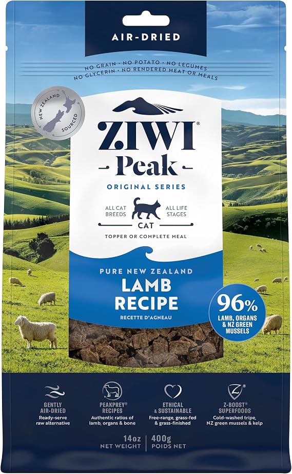 ZiwiPeak Air-Dry Cat Food, Lamb, 14.1 oz 400 g