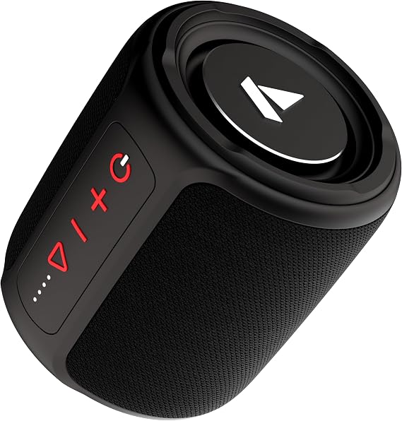 boAt Stone 352 Bluetooth Speaker, 10W RMS Stereo Sound, IPX7 Water Resistance, TWS Capability, Total Playback Time up to 12H, Multiple Compatibility Modes and Type-C Charged (Raging Black)