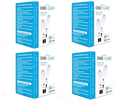 ONE-CARE Glucose Test Strips, for Use with ONE-CARE Meter, 200 Count