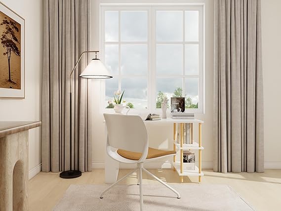 Solid Market White Wood Work Table