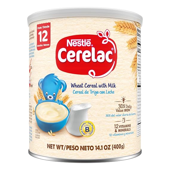 Nestle Cerelac Wheat with Milk Baby Cereal, 14.1 Oz