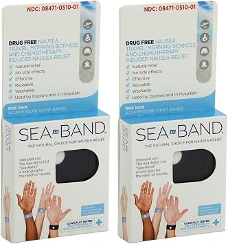 Sea-Band Sea-Band Acupressure Wrist Bands - 4-Wrist Bands