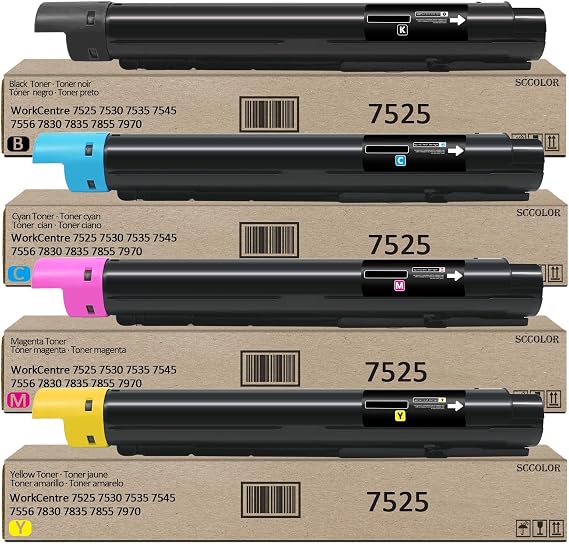 7525 Toner Cartridge 006R01513 006R01514 006R01515 006R01516