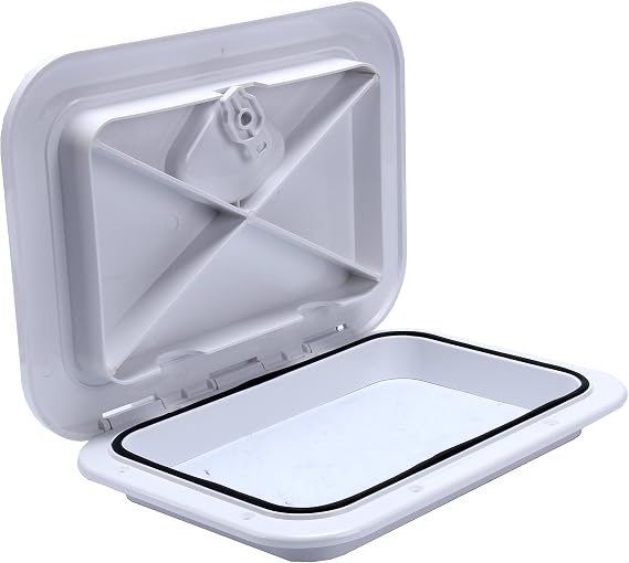 Amarine Made Marine Access Hatch Boat Hatch Lid Deck Access Hatch & Lid 10-5/8" X 14-3/4" 270mmx375mm