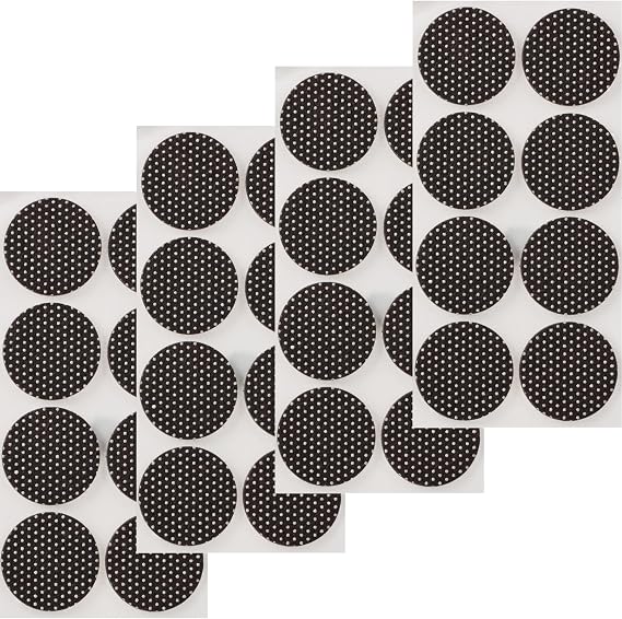 Furnigear Non Slip Furniture Pads -Self Adhesive Anti Skid Pad Gripper Heavy Duty Furniture Pad for Hardwood Floors -Protectors for Furniture Chair Feet Table Leg & Keep in Place 32 Pcs 1-1/2" Round