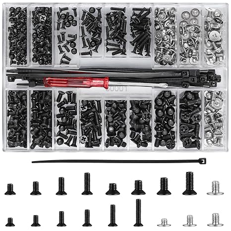 531 Pcs M2 M2.5 M3 Laptop Screws, Notebook Computer Screws