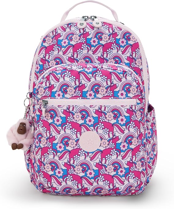 Kipling Women's Seoul Prt 15" Laptop Backpack, Durable, Roomy with Padded Shoulder Straps, Built-In Protective Sleeve