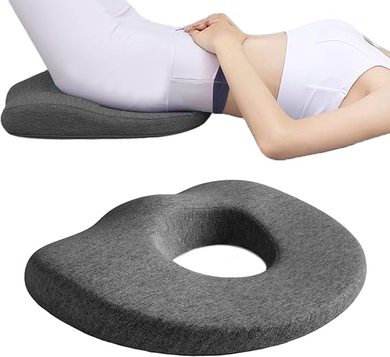 Bed Sore Cushions for Butt, Donut Pillow for Tailbone Pain | O Shaped Opening Butt Pillows For Sleeping and Sitting, Bedsore Pressure Relief, For Nursing Use, Breathable Soft Cover
