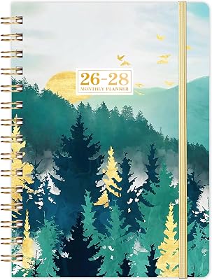 2026-2028 Monthly PlannerCalendar - 3 Year Monthly Planner 2026-2028, 6.3 x 8.4, Jan 2026 - Dec 2028, 36-Months Calendar with Tabs, Elastic Bound, Hardcover, Inner Pocket