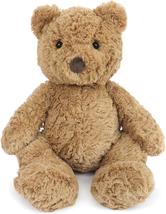 MON AMI Charlie The Bear Plush Toy, 16-Inch Soft Cuddly Stuffed Animal