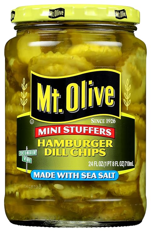Mt. Olive Mini Stuffers Hamburger Dill Chips