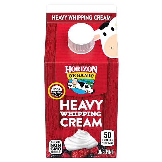 Horizon Organic Heavy Whipping Cream, 16 fl oz Pint Carton