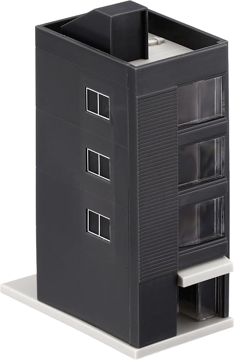 TOMMYTEC TOMYTEC TOMIX N Gauge Commercial Building A Dark Gray 4242 Railway Model Supplies