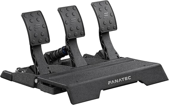 FANATEC CSL Elite Sim Racing Pedals V2 – 3 Pedal Set Clutch, Brake, Throttle, Load Cell Brake System, Non-Contact Hall Sensors – PC, PS5, PS4 CSL_EP_V2