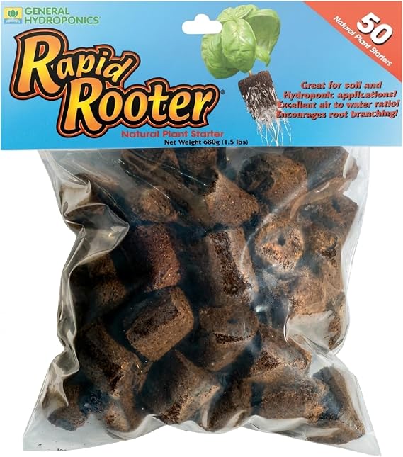 General Hydroponics GH3253 Rapid Rooter Replacement Plugs 50 Count