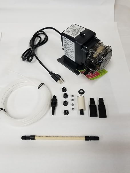 Stenner Pump Fixed 17 gpd. Rated at 100 psi.
