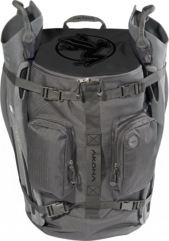 AKONA Globetrotter Scuba Diving Backpack - 58L All-in-One Carry-On Dive Travel Bag for Scuba & Snorkeling Gear, Fits Regulator, BCD, Mask, Snorkel & Fins