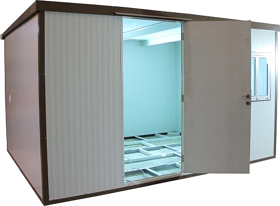 Duramax Storage Shed Kit (13 x 10) Flat Top Insulated Building for Garden, Backyard, Outdoor Use | Heavy-Duty Galvanized Walls | Lockable Security | DIY Construction
