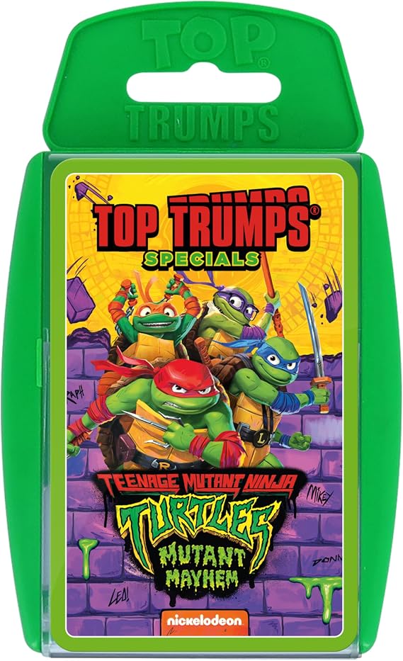 Top Trumps Teenage Mutant Ninja Turtles Card Game - Family Learning Game for Kids and Adults - 2+ Players - Ages 6+, Blue, Orange, Purple, Green