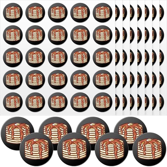 Gueevin 200 Pcs Football Helmet Stickers Pancake Block Helmet Decals, Black