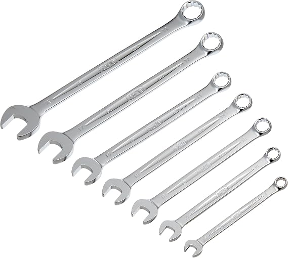 TONE CS700P Combination Spanner Set, Red, 7 Piece