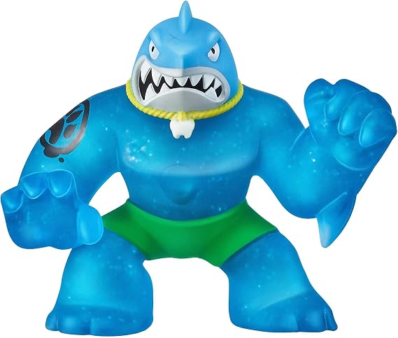 Heroes of Goo Jit Zu - Single Stretchy Shark Action Figure, Thrash