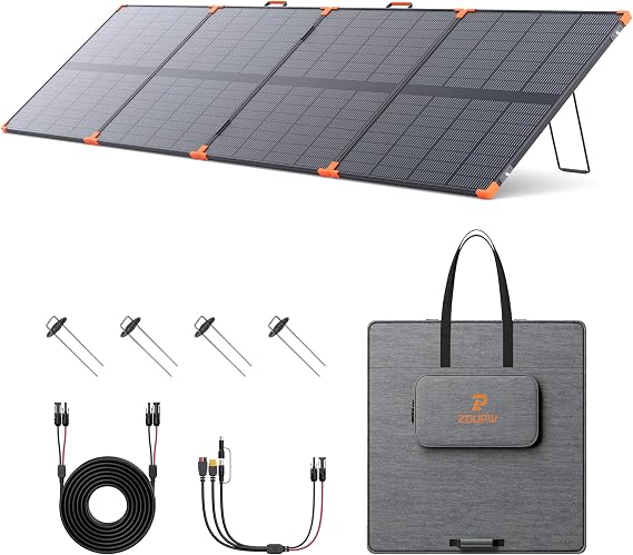 ZOUPW 450W PRO Bifacial Portable Solar Panel N-Type 16BB for Power Station