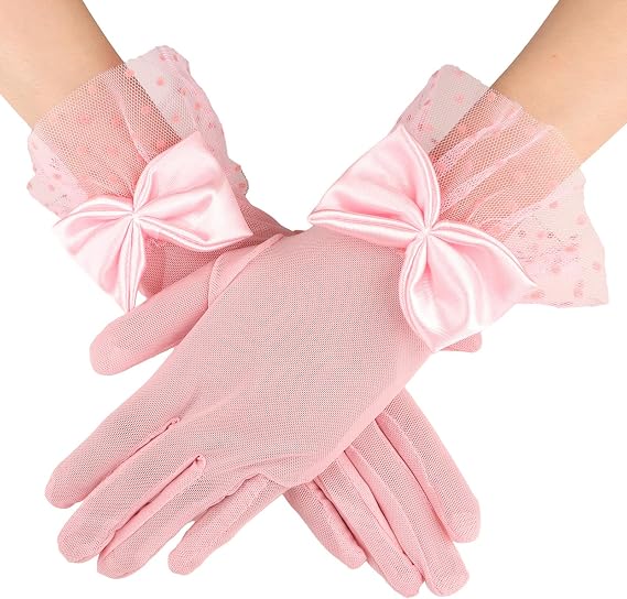 Fascinator Hats for Women Short Lace Gloves Veil Feather Kentucky Derby Hats Tea Party Hat Gloves Set 5Pcs