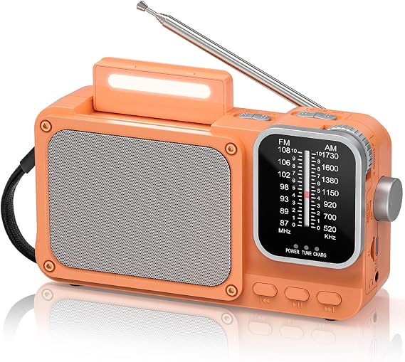 Portable Radio AM FM with Best Reception, Bluetooth Transistor Radio