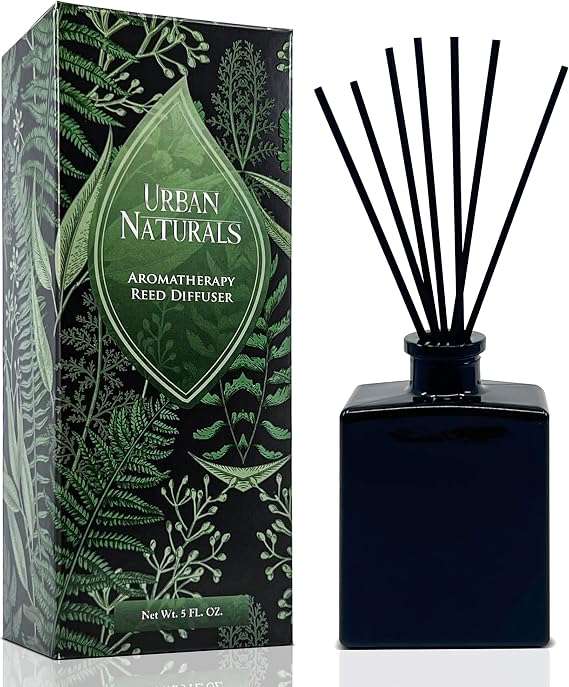 Urban Naturals Reed Diffuser Set, Balsam Forest - Bathroom Shelf Decor