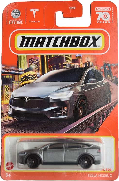 Matchbox Tesla Model X, Gray 90/100