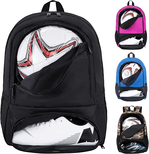 Himal Outdoors Soccer Backpack, Separate Cleat Compartment