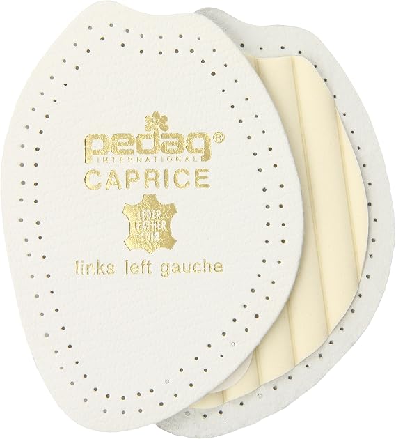 pedag Caprice Lightly Padded Leather Insert for Open Toed Shoes and Sandals, Us W5/6, EU 35/36, White, PED-155-5/6L