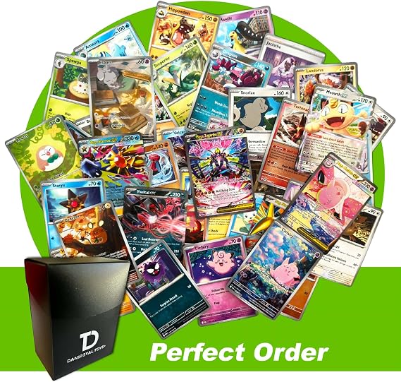Perfect Order TCG Pokemon Compatible Random Assortment Bundle ||  Ultra Rare + 20 Random Cards + Dan123yal Deck Box