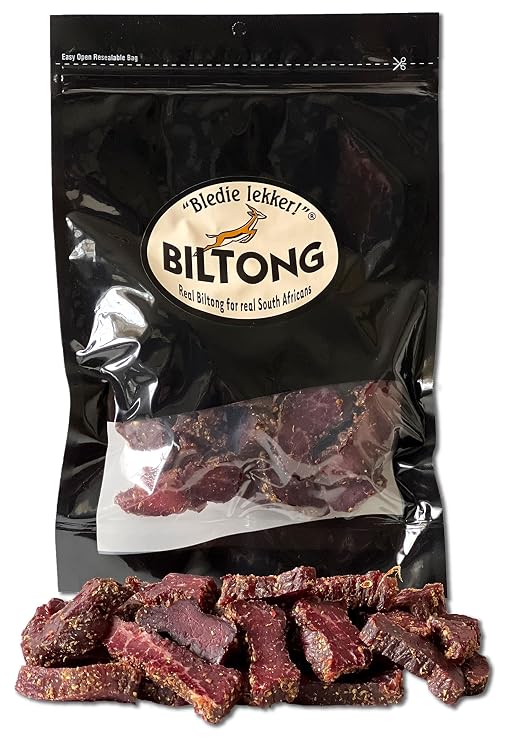 Bledie Lekker Biltong Chunks One Pound Resealable Bag - 16oz