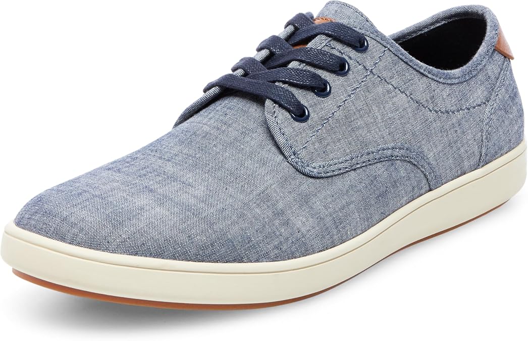 Steve Madden Men's Fenta Fashion Sneaker, Blue Fabric, 10 M US
