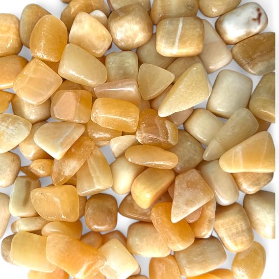 Pachamama Essentials Orange Calcite Tumbled - Healing Stone - Crystal Healing 20-25mm (1)