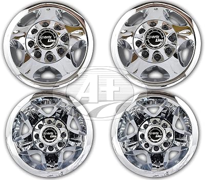 17 ABS Chrome Plated Wheel Simulator Set for 2008-2010 Chevy GMC Silverado 3500