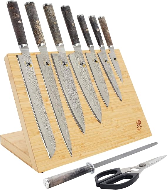 Miyabi Black 5000MCD67 10-pc set, light brown Knife Block