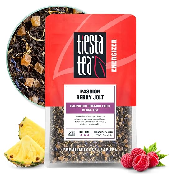 Tiesta Tea Passion Berry Jolt, Premium Loose Leaf, Classic Black Tea Blends