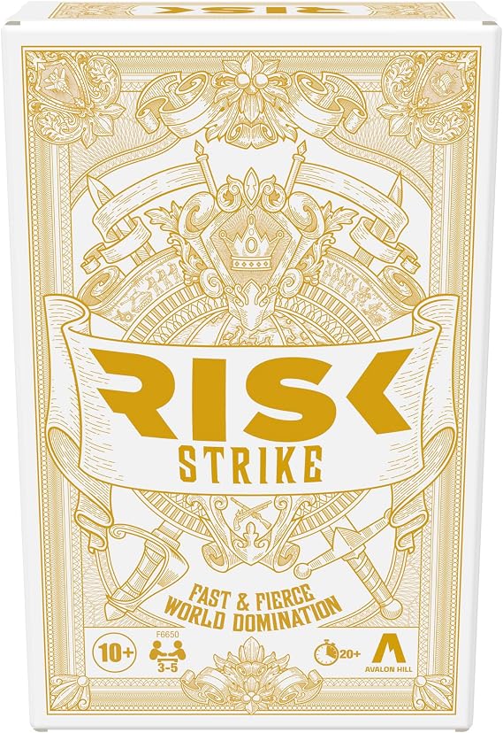 Risk Strike Cards and Dice Game, Quick-Playing Strategy Card Game for 2-5 Players, 20 Min. Average, Family Games, Party Games - İngilizce versiyon