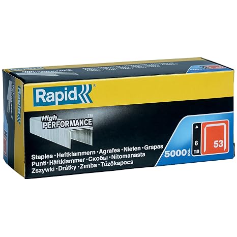 Rapid 11856250 Staples type 53 6mm (5000 Piece)