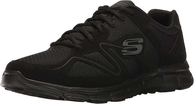 Skechers Men's Satisfaction 58350-bbk Trainers