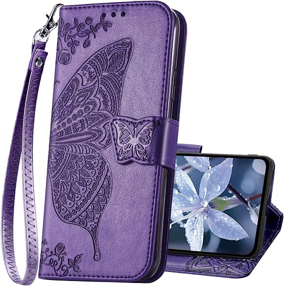 for Moto G Power 5G 2025 Case Wallet,Butterfly PU Flip Phone Cover