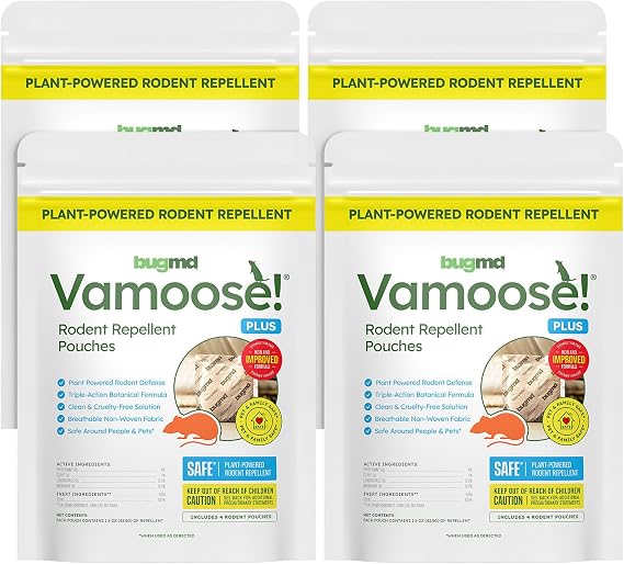 BugMD Vamoose! Plus Peppermint Oil Mouse Repellent (16 Pouches)