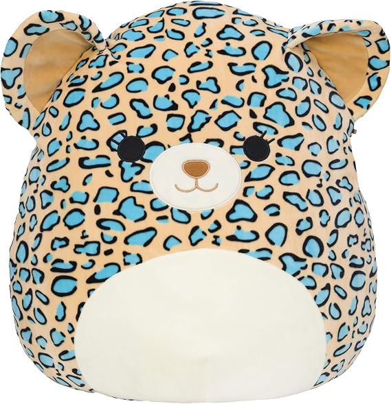 Squishmallows Official Kellytoy Plush 16" Liv The Teal Leopard - Ultrasoft Stuffed Animal Plush Toy